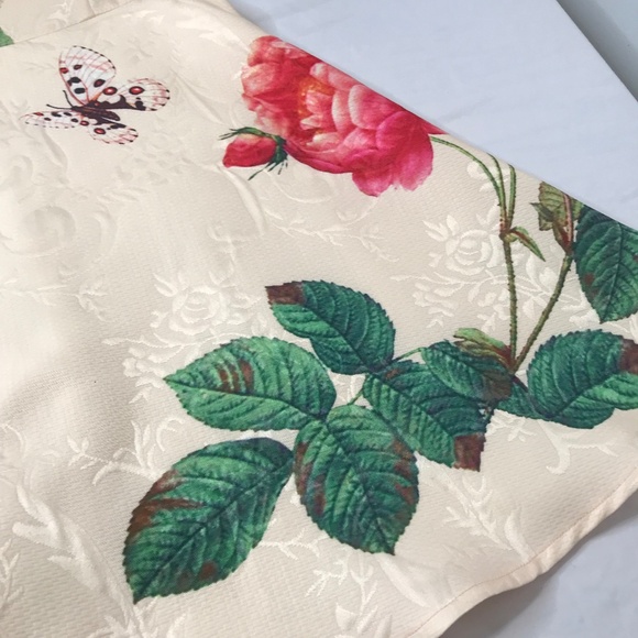 L’Atiste Boutique Dress Floral Fit & Flare • Textured Jacquard • Sleeveless - Picture 14 of 16